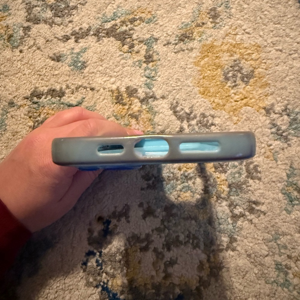 BaubleBar Blue Phone Case with Bold Raised Lettering - Picture 3 of 4